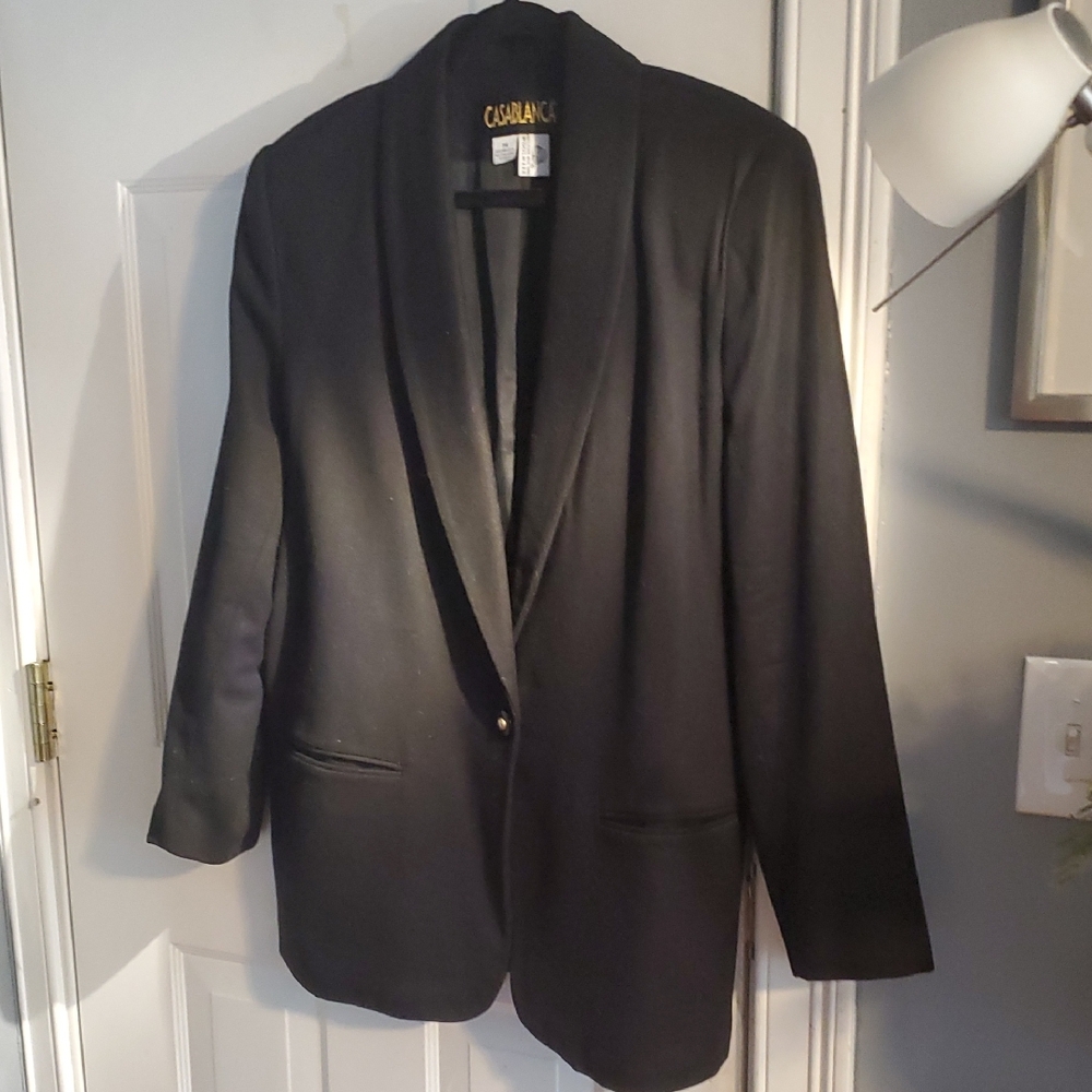 Casablanca Black Professional Blazer with Structured Shoulders